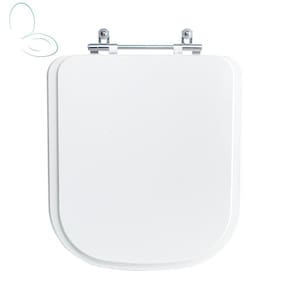 Assento Sanitário Tampa de Vaso Branco Resina Poliester Elite para bacia Celite