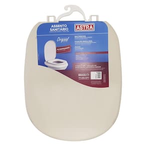 Assento Sanitário Almofadado Astra Sabatini Palha para vaso Icasa