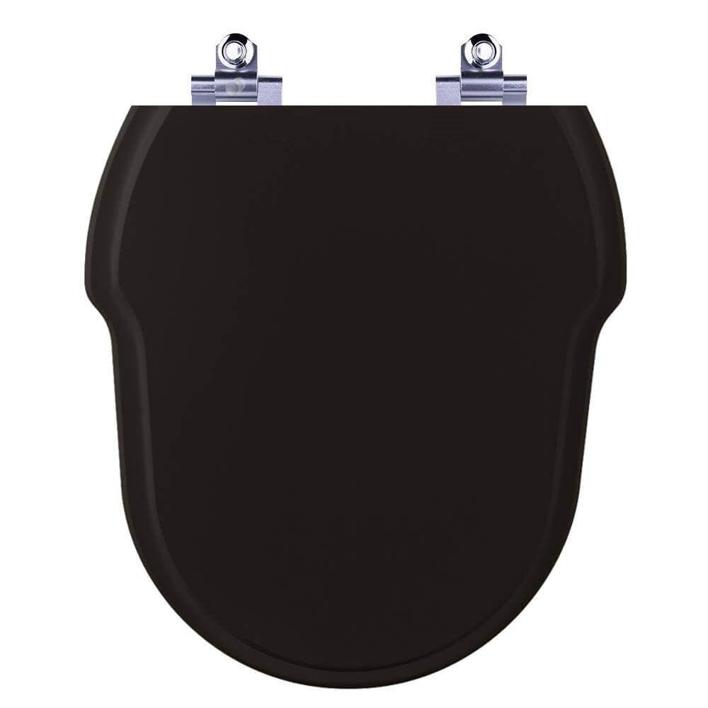 Assento Sanitario Fechamento Lento Hampton Preto Para Louça Incepa Laufen