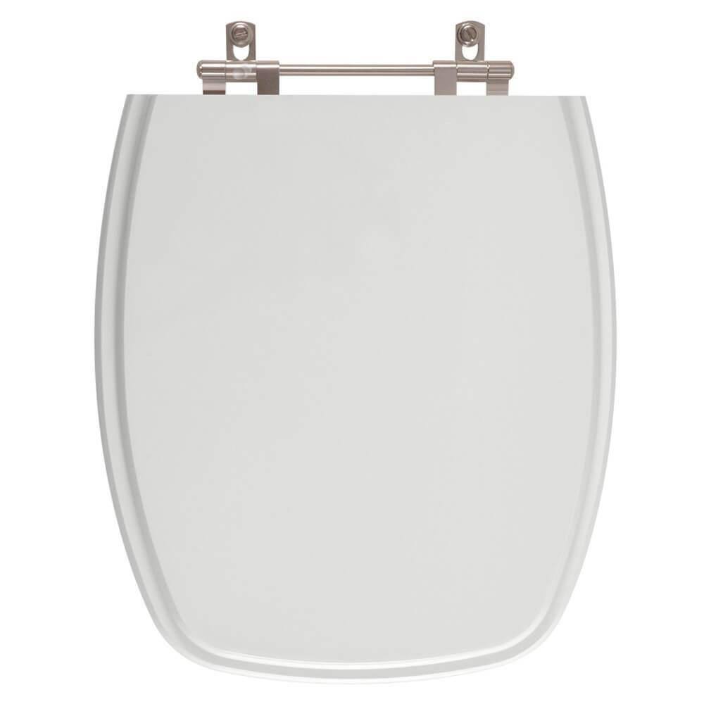 Assento Sanitario Poliester Stylus Cinza Prata para Vaso Celite