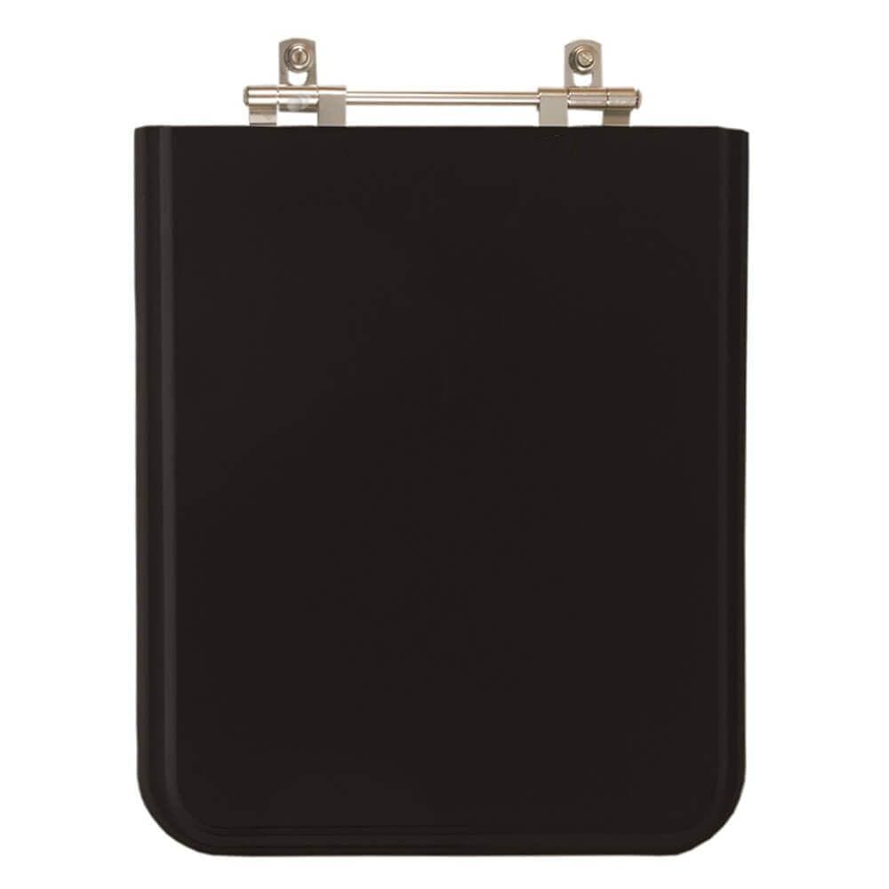 Assento Sanitario Poliester Square Preto para vaso Incepa