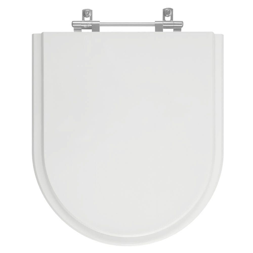 Assento Sanitário Riviera Cinza Prata para vaso Celite