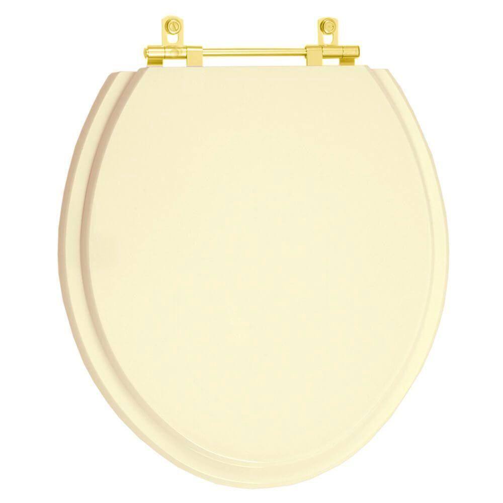 Tampa de Vaso Diamantina Areia para bacia Icasa Com Ferragem Dourada