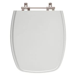 Tampa de Vaso em MDF Primula Plus Cinza Claro para bacia Fiori