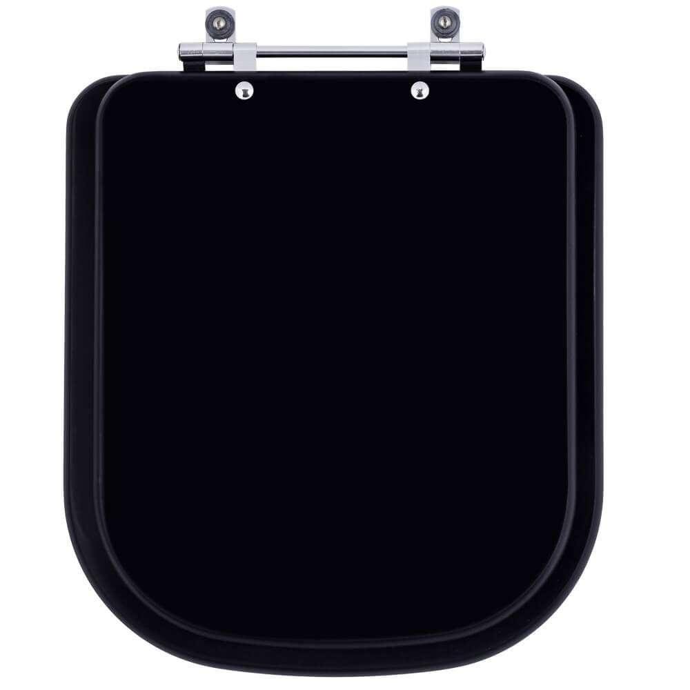 Tampa de Vaso Piano Preto Fosco para Bacia Deca 6lpf