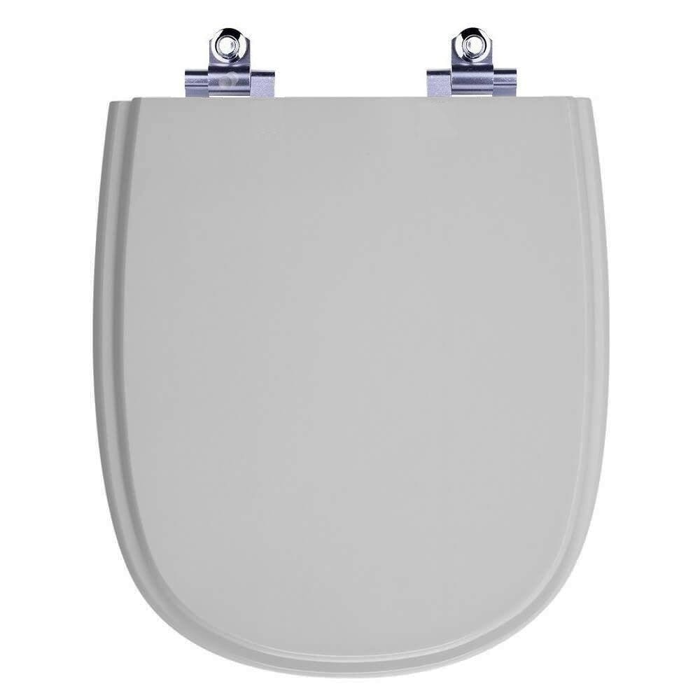 Tampa De Vaso Com Amortecedor Sabatini Cinza Claro para Icasa