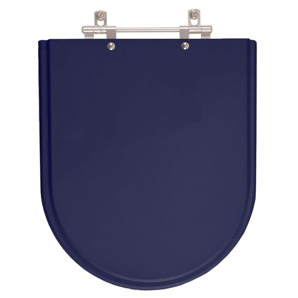 Assento Sanitário Poliéster Jasmim Azul para vaso Fiori