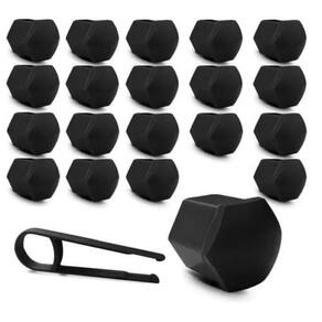 Kit Capa de Parafuso Sextavado Chave 19 Fiat 20 peças Preta