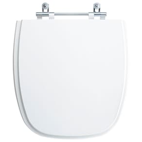 Assento Sanitário Tampa de Vaso Branco Resina Poliester Savary para bacia Eternit