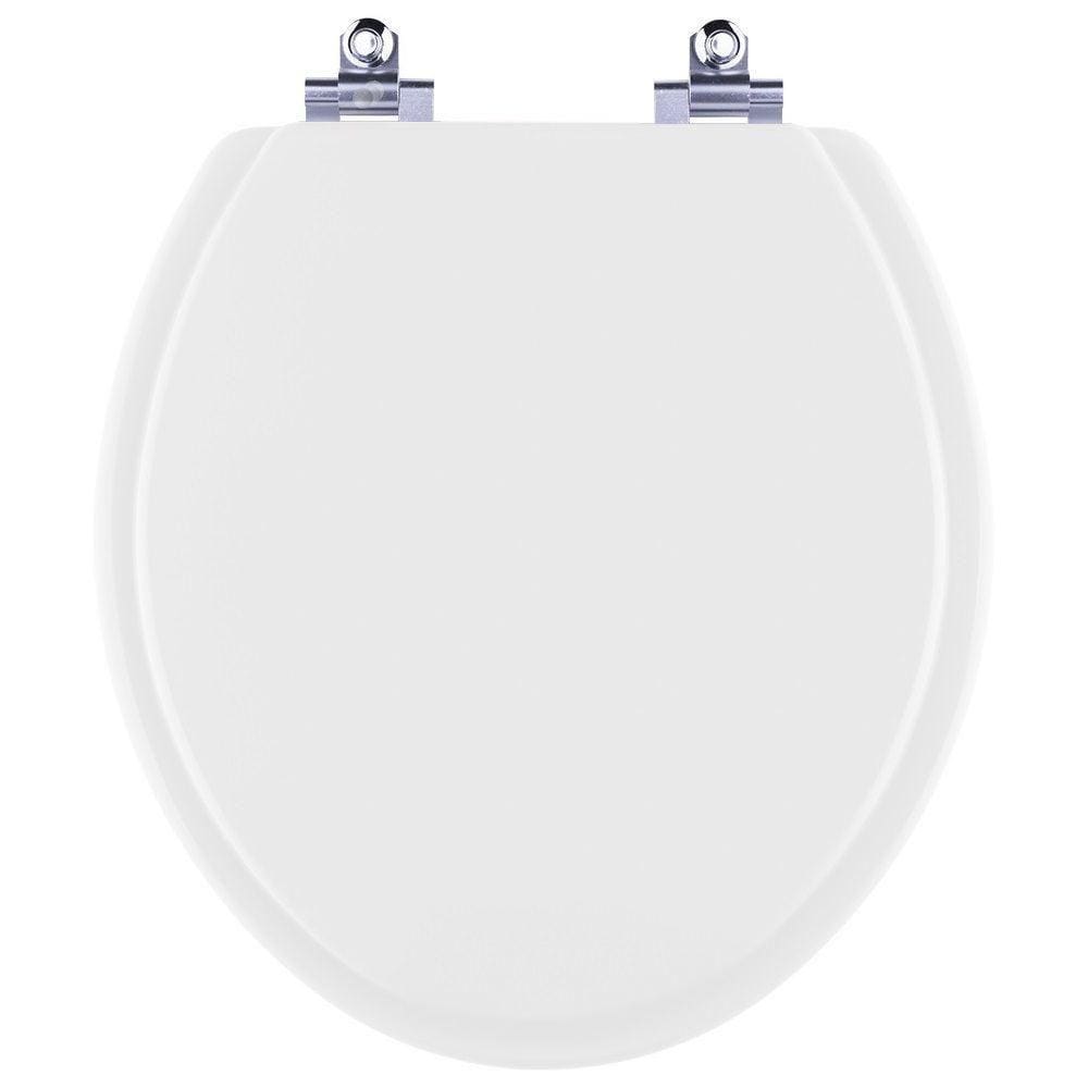 Tampa De Vaso Sanitário Com Amortecedor Lavanda Branco Fiori