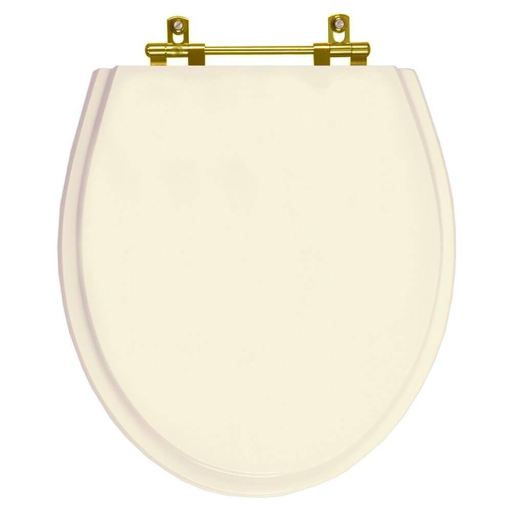 Tampa De Vaso Windsor Creme P Louça Deca Com Ferragem Dourada