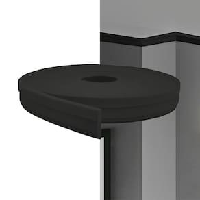 Rodateto EVA Autocolante 5cm RT34 Preto 5 Metros MeuRodapé