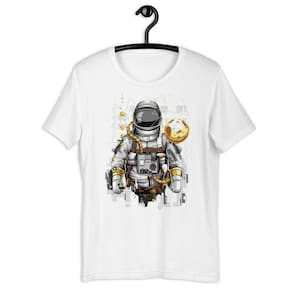 Camiseta Masculina - Astronauta Yellow Moon