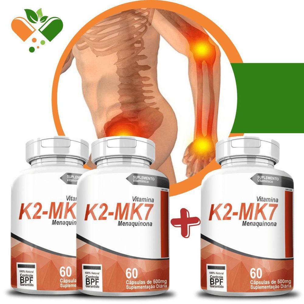 K2-Mk7 Compre 2 Leve 3 60 Cápsulas