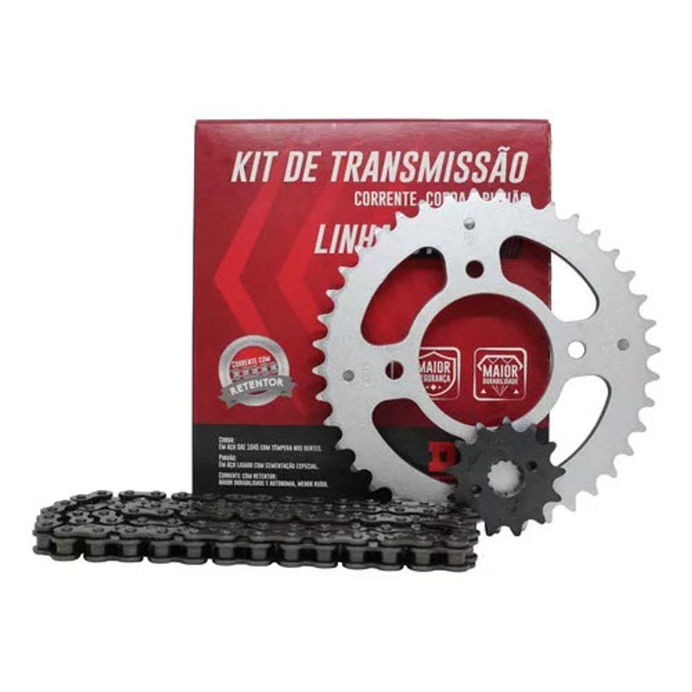 Kit Transmissão CB250F Twister com Retentor 2016+ D.I.D