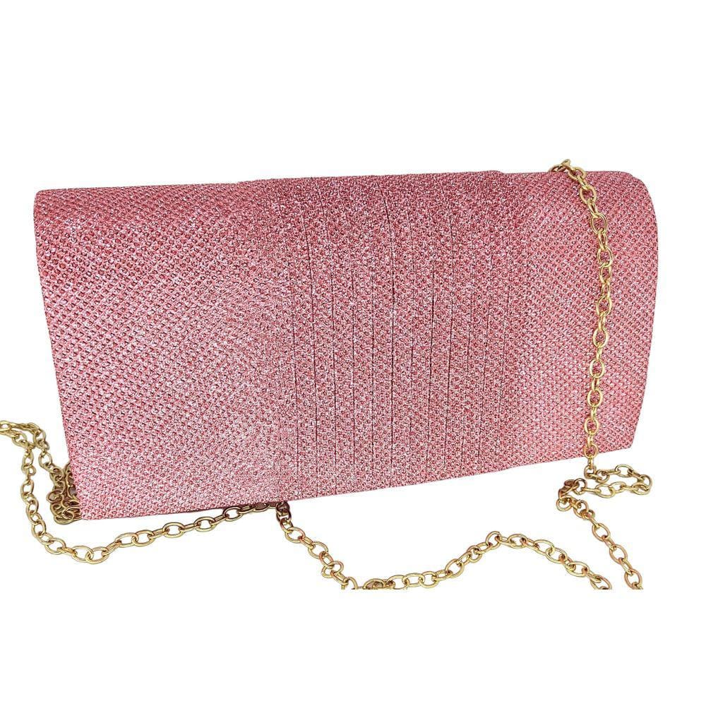 Bolsa feminina tiracolo clutch brilho carteira de mão luxo