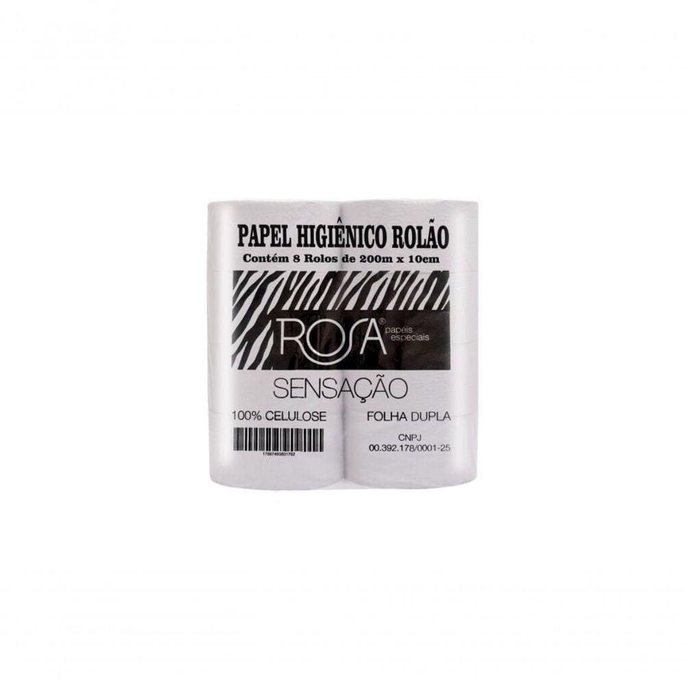 Papel Higiênico Rolão Sensação 200Mx10Cm
