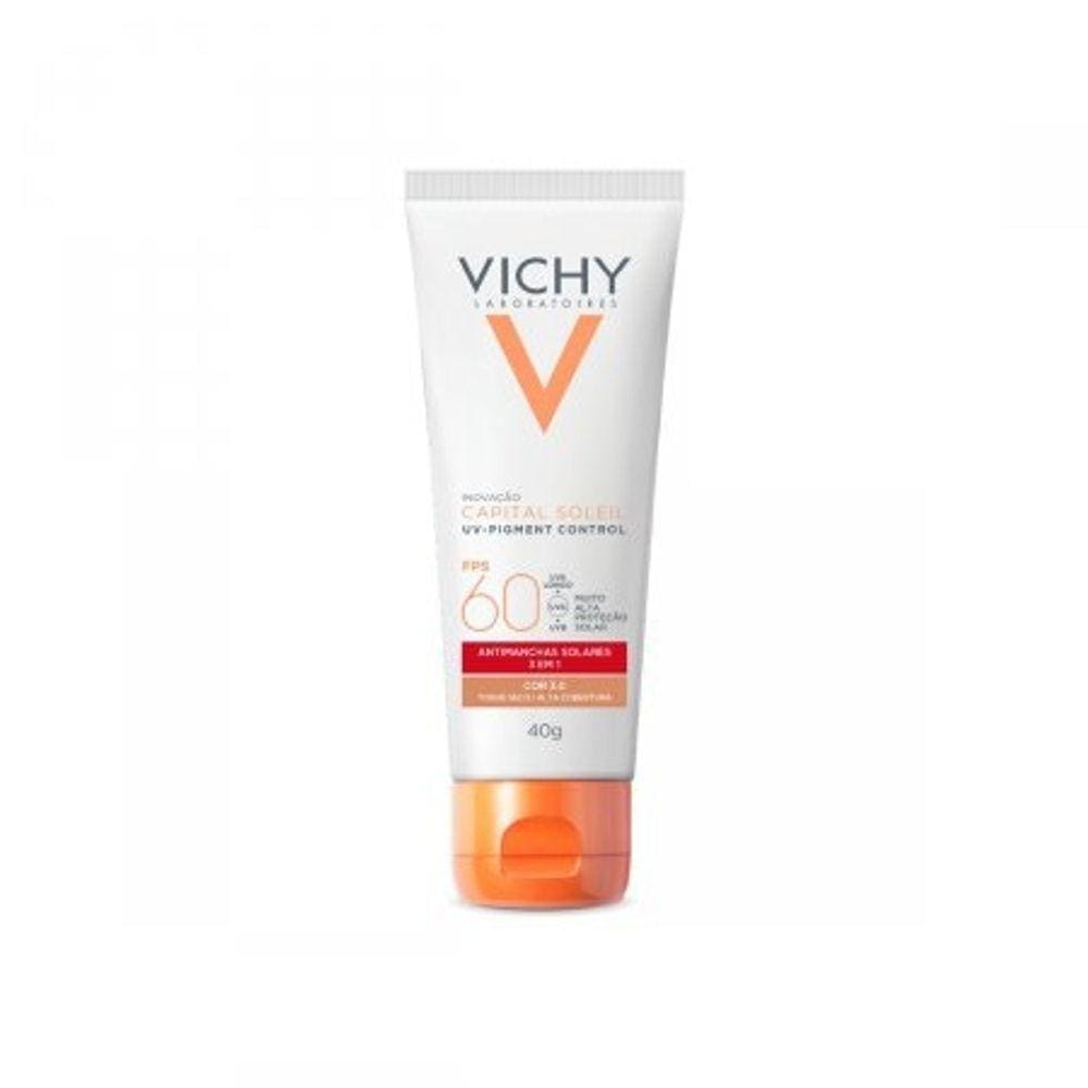 Protetor Solar Capital Soleil FPS 60 UV-Pigment Control 3.0 Vichy 40g