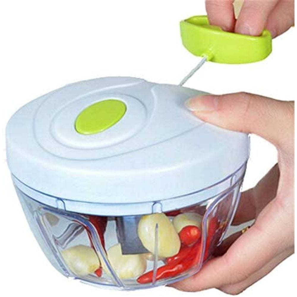 Processador de Alimentos Manual corda - Processador Triturador Manual De Alimentos 3 Laminas 500ml - PANAMI