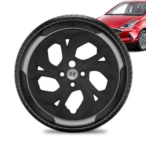 Calota Hyundai HB20 aro 15 2020 21 22 Preta Fosca Emb Prata