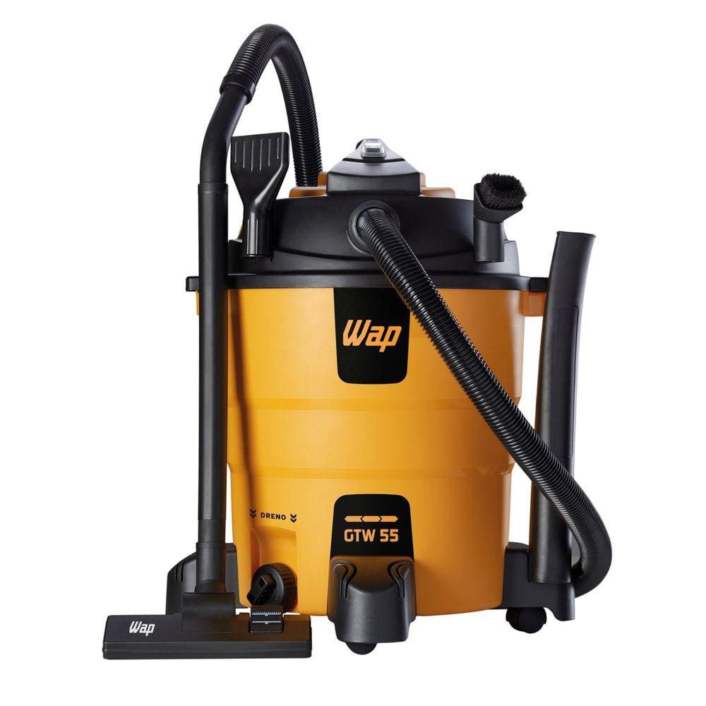 Aspirador de Pó e Água WAP GTW 55 com Soprador 55L 1600W Filtro Hepa e Espuma 127V Amarelo/Preto Amarelo