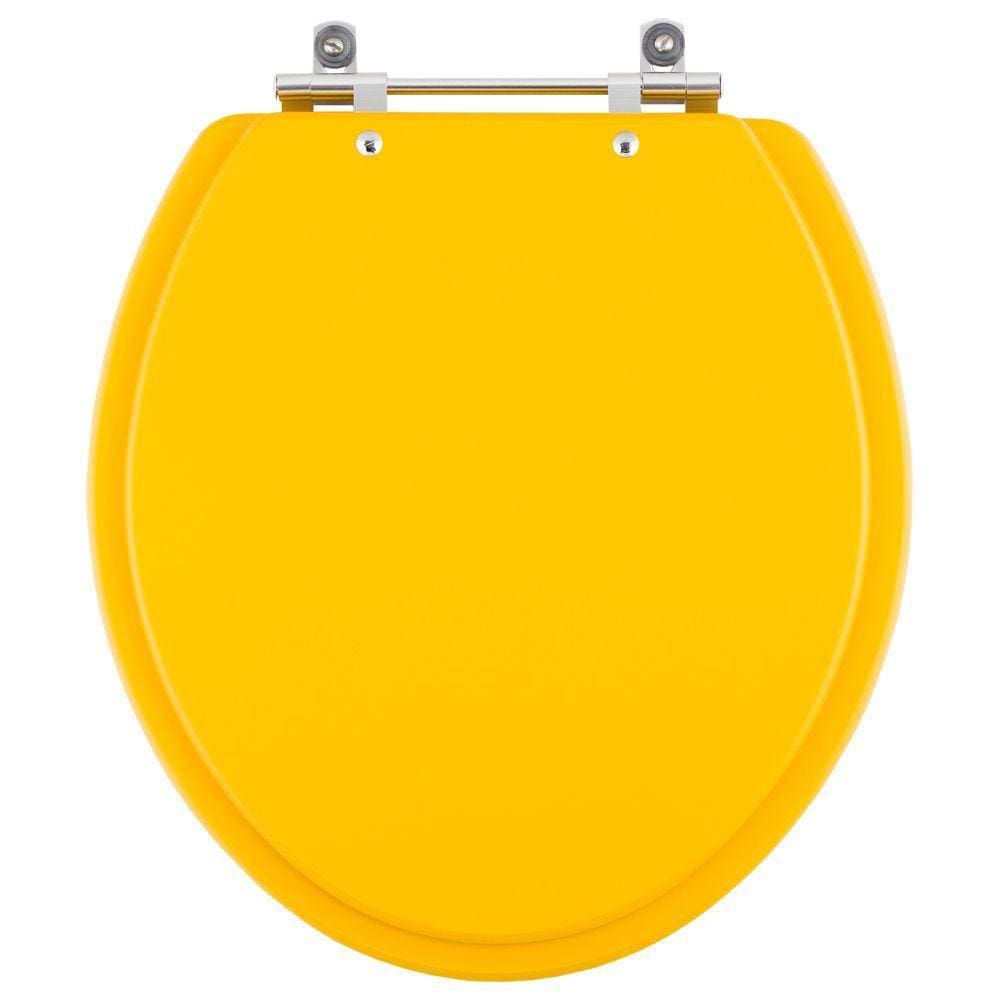 Assento Sanitario Colorido Amarelo para Vaso Convencional