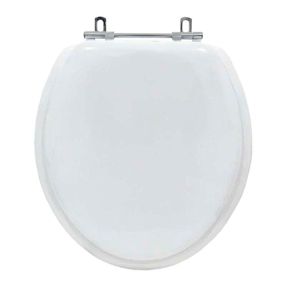 Assento Sanitário Almofadado Colonial Branco para vaso Hervy