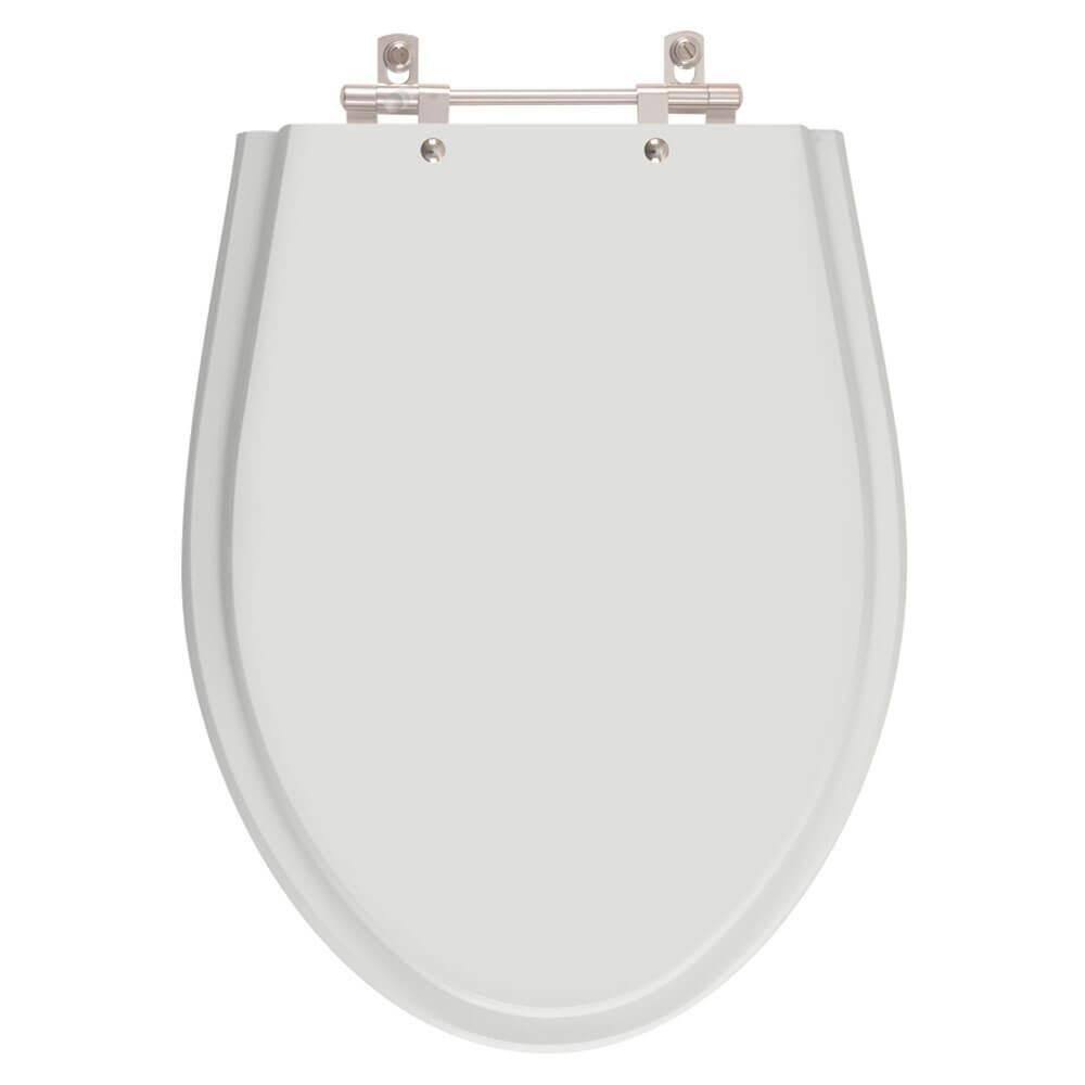 Assento para Vaso Sanitário Fiori Alpinia Cinza Claro em Resina