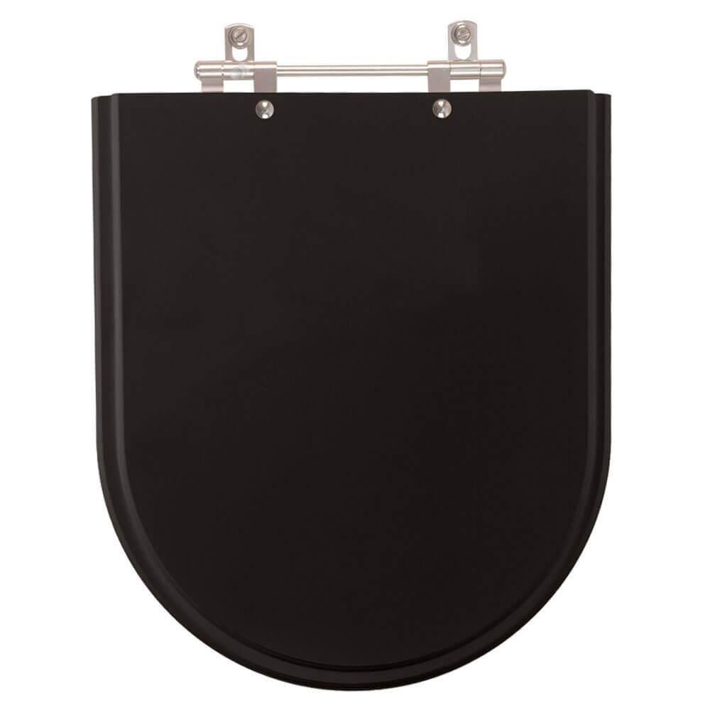 Assento Sanitário Jasmim Preto para vaso Fiori