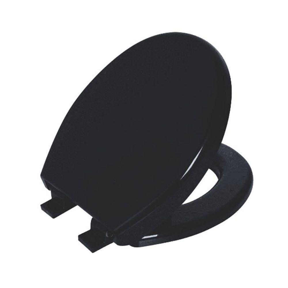 Assento Sanitário Astra com Amortecedor Convencional Oval Preto Universal