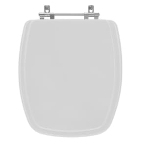 Assento Sanitário Tampa de Vaso Madeira MDF Laqueado Stylus para bacia Celite Quadrado Antigo