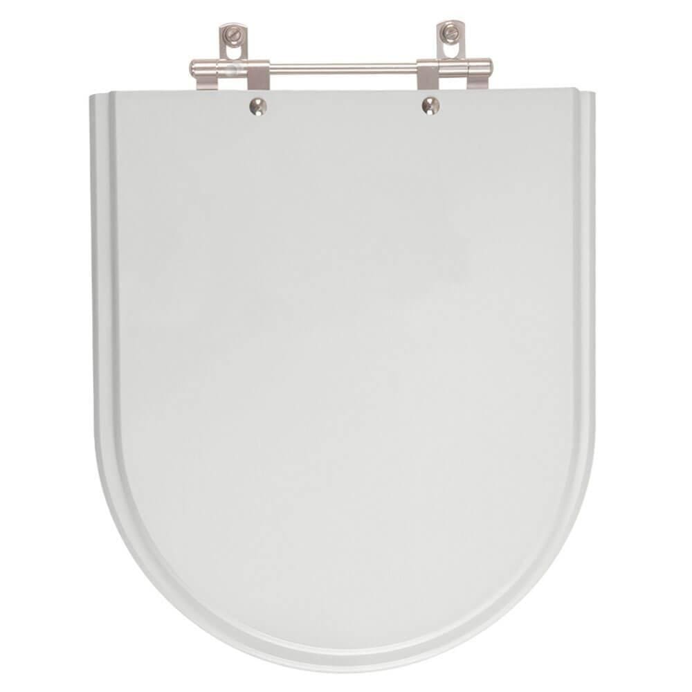 Assento para Vaso Sanitário Fiori Jasmim Cinza Claro em Resina