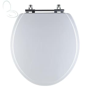 Assento Sanitário Tampa de Vaso Branco MDF Laqueado Porto para bacia Luzarte