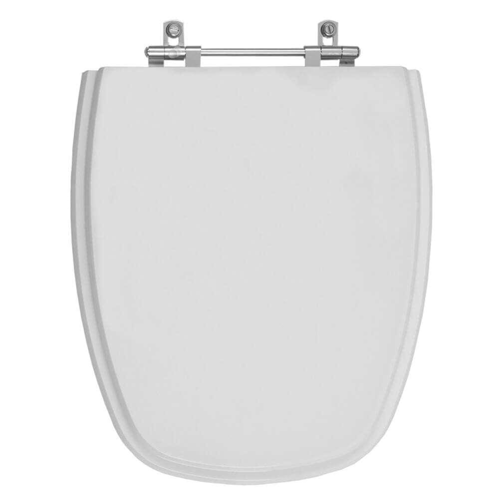 Assento Sanitário Poliester Venice Cinza Claro para vaso Belize