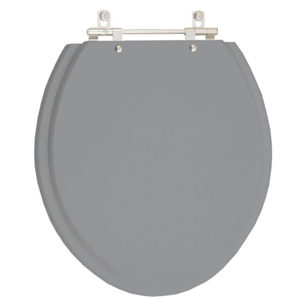 Assento Sanitário Fiori Cinza Escuro para vaso Fiori
