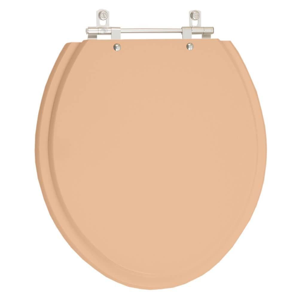 Assento Sanitario Poliester Oval Oval Pessego