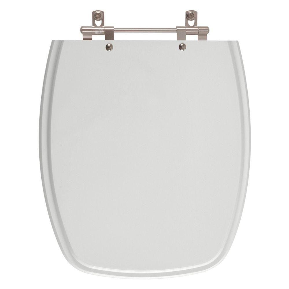 Assento Sanitario Poliester Laguna Cinza para vaso Hervy