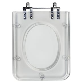 Assento Sanitario Poliester Quadra Transparente para vaso Deca