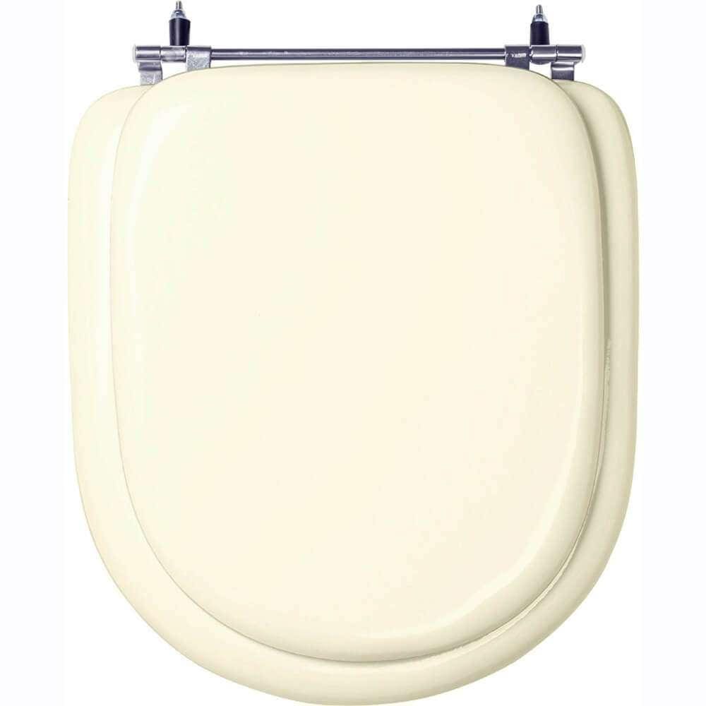 Assento Sanitário Almofadado Calypso Bege Claro (Biscuit) para vaso Incepa