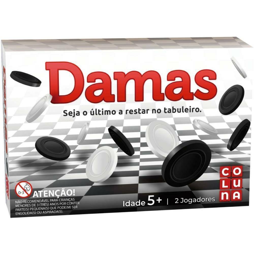 Jogo dama adaptado com pinos