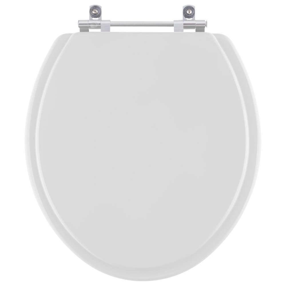 Assento Sanitário Oval Cinza Claro Para Todas As Louças