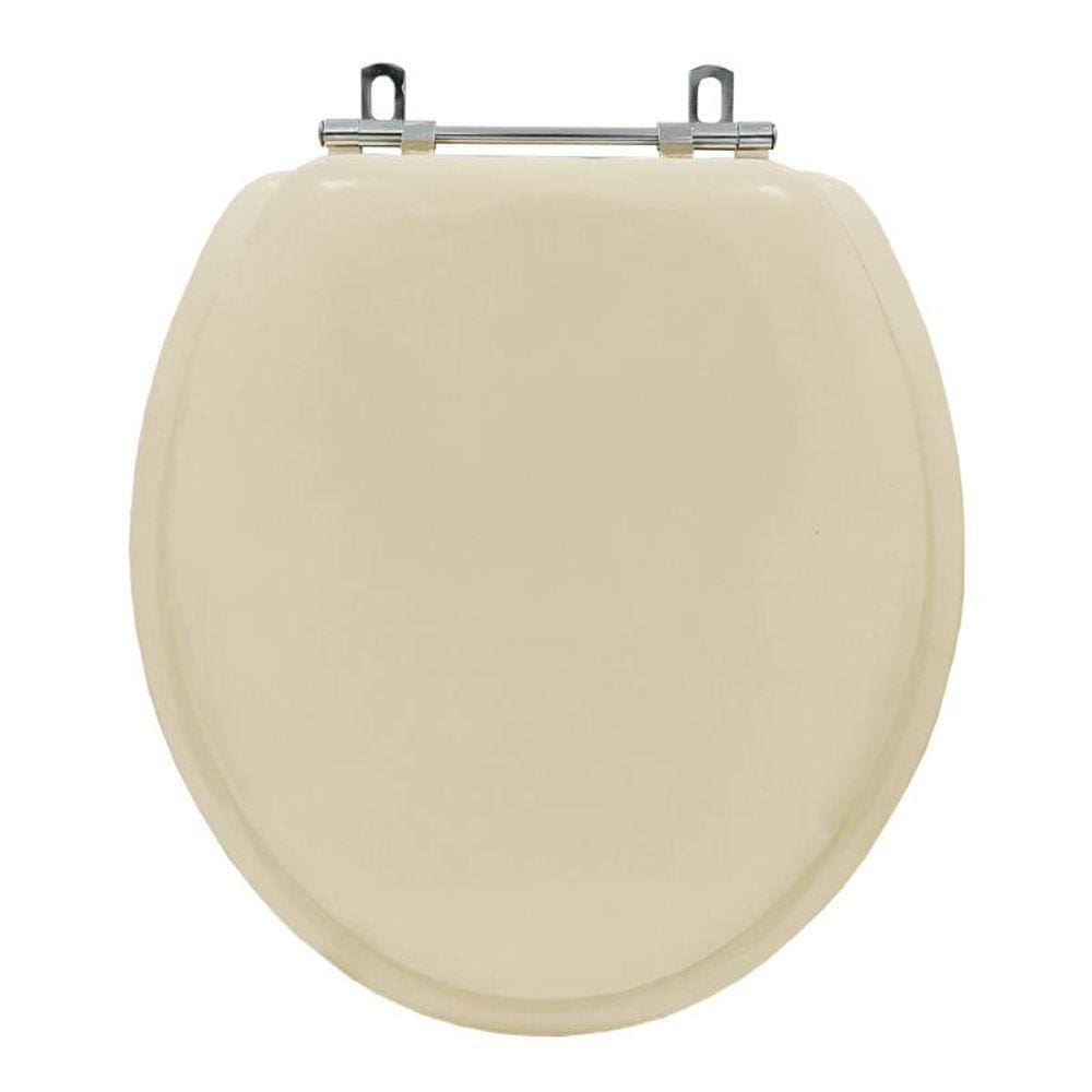 Tampa De Vaso Sanitario Almofadada Convencional Oval Bege Claro Para Varios Fabricantes De Louças