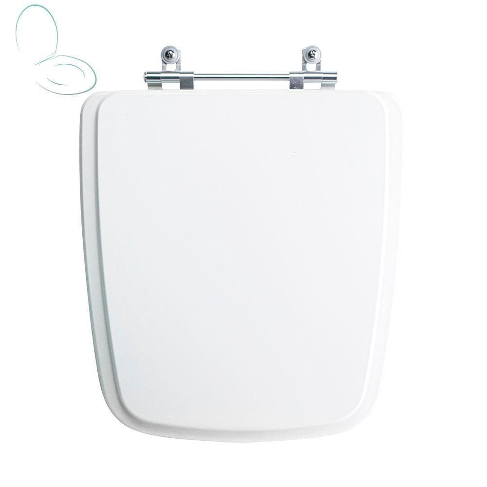 Tampa Vaso Sanitário Madeira Laqueada Boss Branco para bacia Incepa