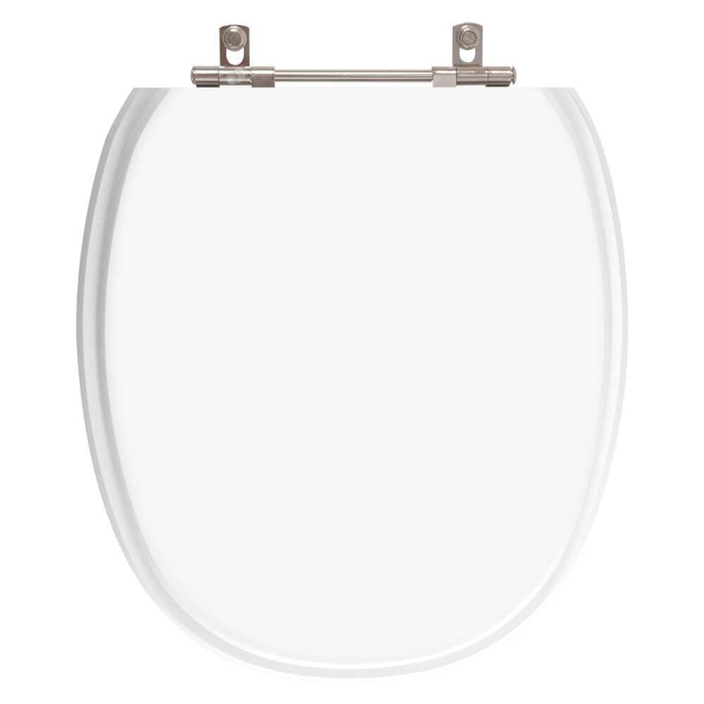 Tampa de Vaso em MDF Ascot Branco para bacia Ideal Standard