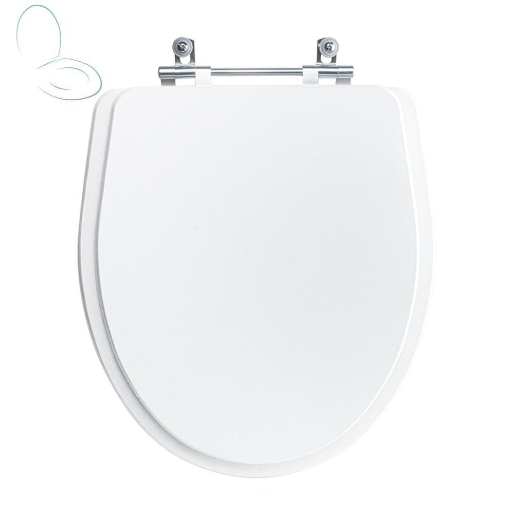 Assento Sanitário Tampa de Vaso Branco Resina Poliester Laura para bacia Roca