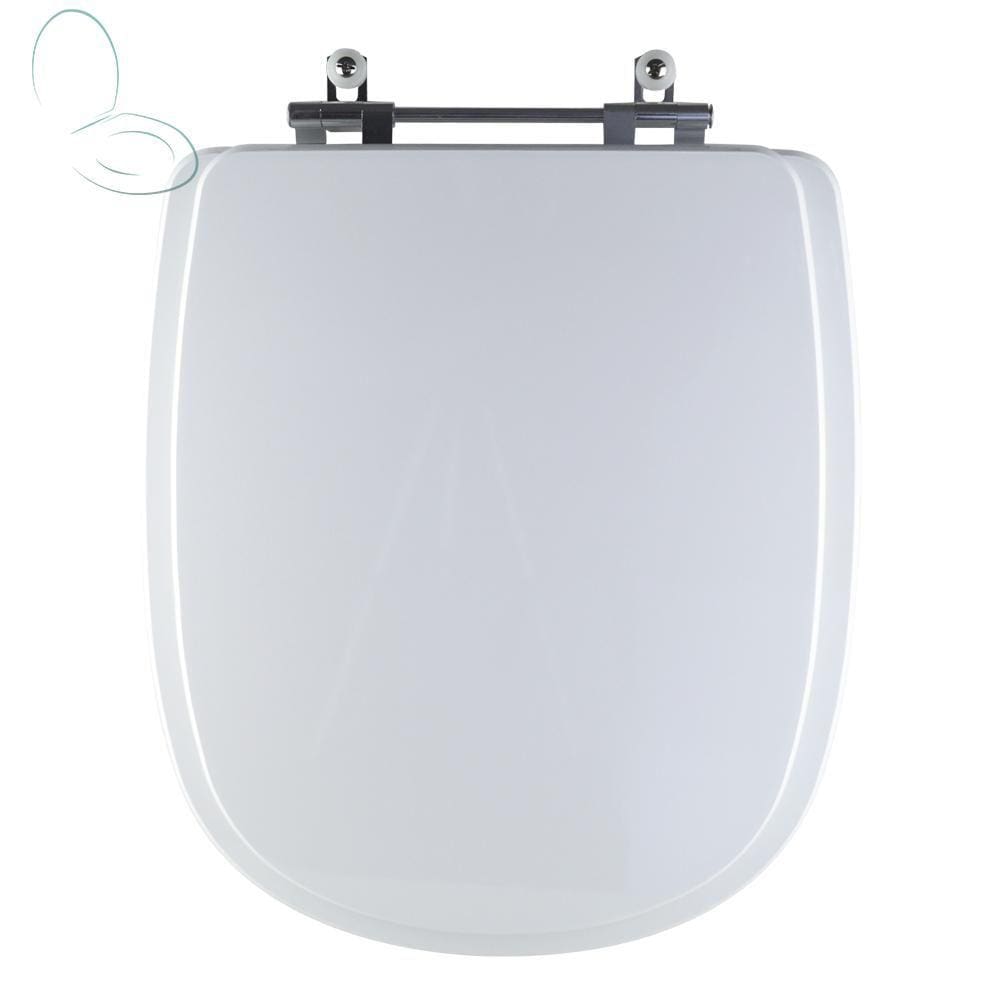 Tampa Vaso Sanitário Poliester Acrilico Dona Beja Branco para bacia Santa Clara