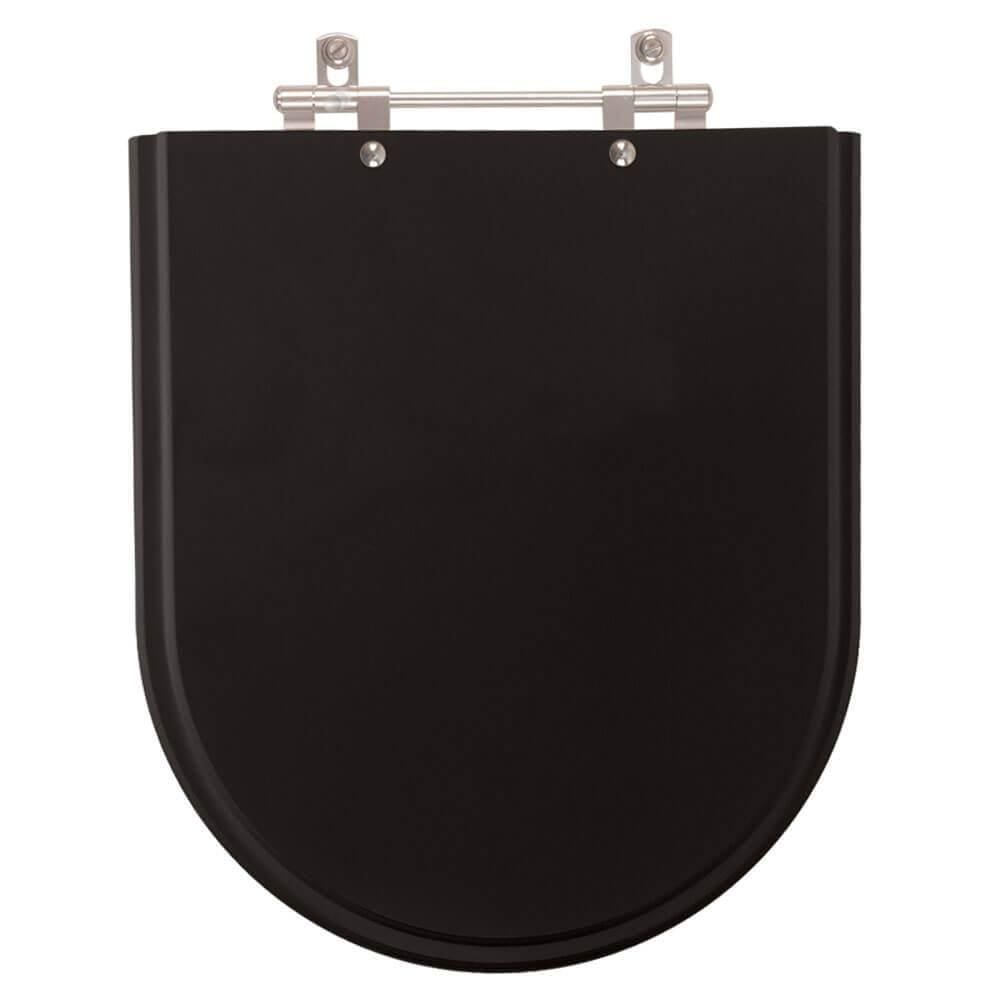 Assento Sanitário Jasmim Preto para vaso Fiori