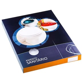 Tampa De Vaso Sanitário Decorada Azul Com Golfinho