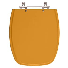 Assento Sanitario Poliester Stylus Amarelo Terra para Vaso Celite