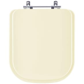 Assento Sanitario Quadra Creme (Bege Claro) para Vaso Deca